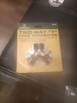 Two-way "Y" Hose Connector 