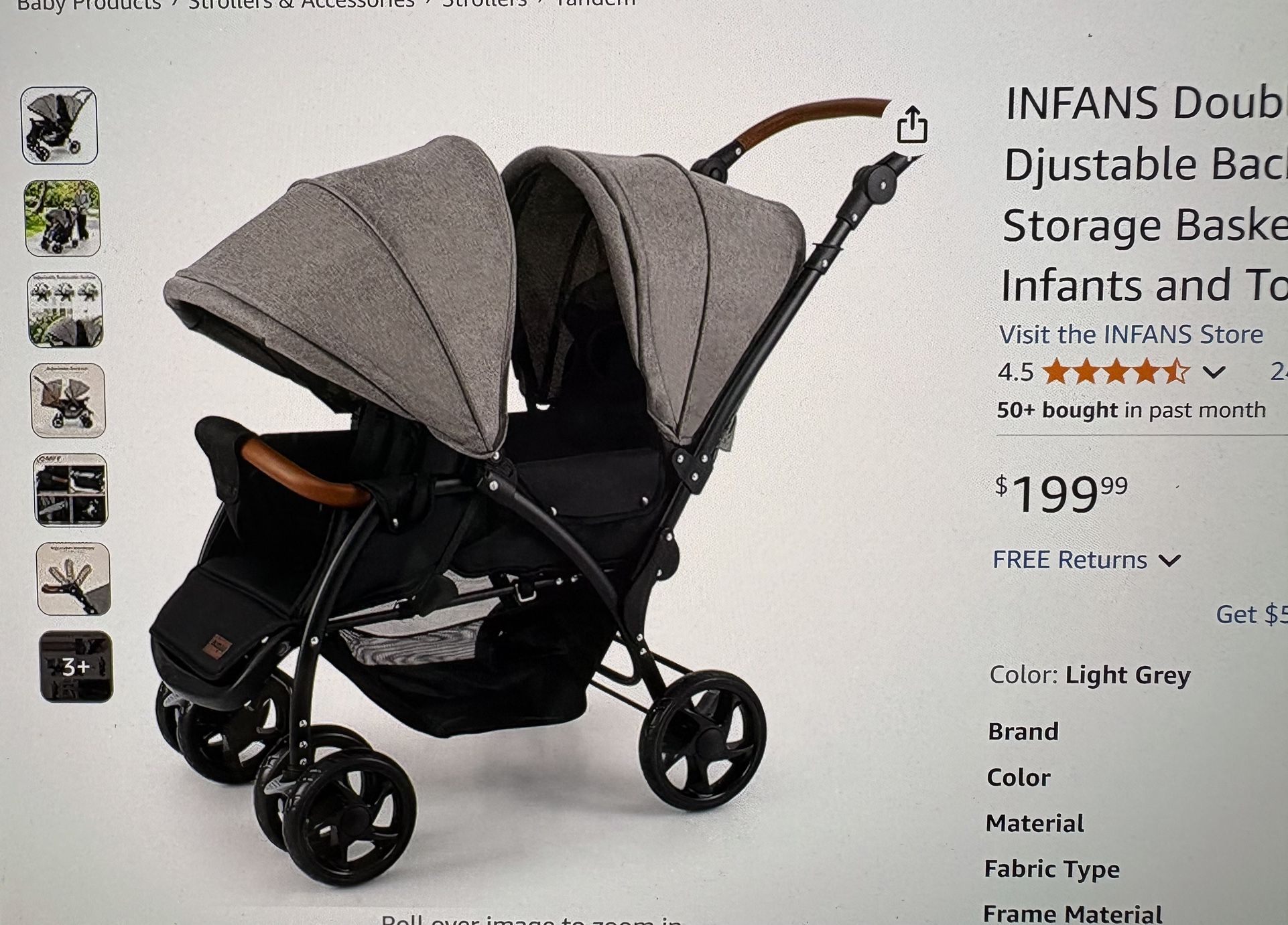 Infans Double Stroller