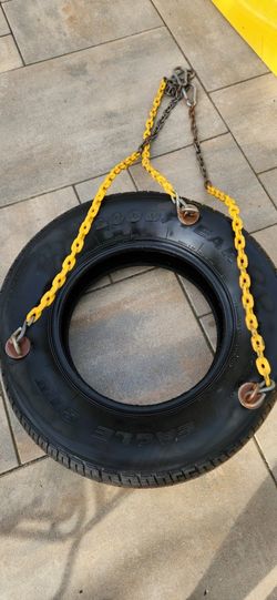 Rainbow Tire Swing