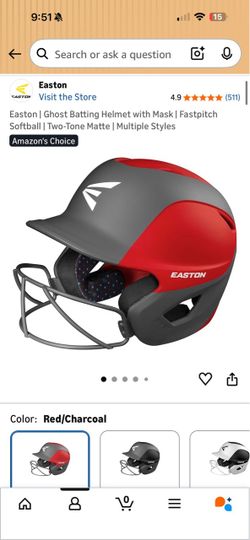 Easton | Ghost Batting Helmet with Mask | Fastpitch Softball | Two-Tone Matte