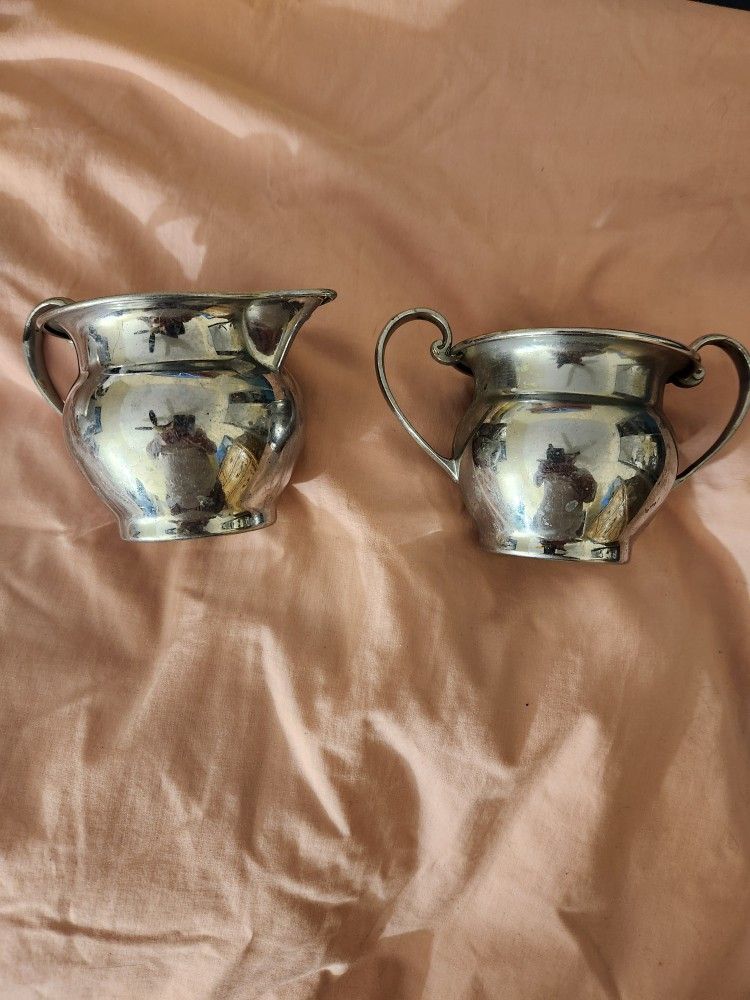 Stainless Steel Cream And Sugar Servers
