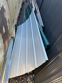 Metal panel sheets and flashings different size and colors