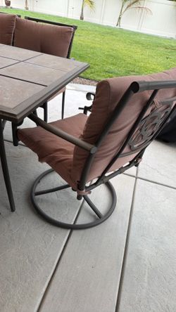 Patio table with 6 chairs