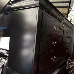 Black 6 Drawer Dresser