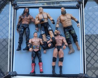 Wrestling Ring with 5 Wrestlers