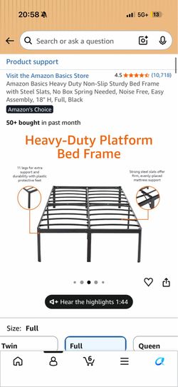 Full bed