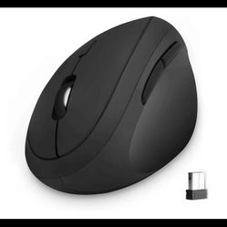 seenda Ergonomic Wireless Mouse, Vertical Mouse, Quiet via 2.4G Connection with USB Receiver DPI 1600/1200/800, Wireless Mouse with 6 Buttons for PC/L