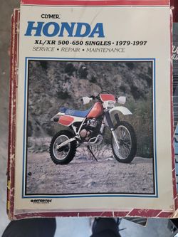 Clymer Repair Book Honda XL/XR (contact info removed)-97