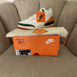 Jordan Solefly Retro 3 Miami, Size 9