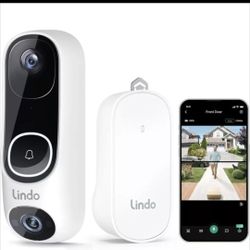 LINDO PRO DUAL CAMERA VIDEO DOORBELL 2K