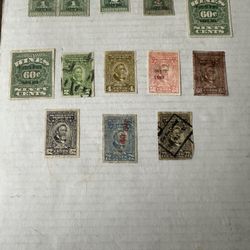 Puerto Rico Wine Tax Revenue Stamp Group Of 13 Used