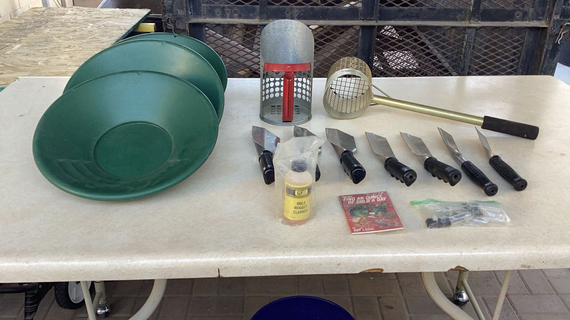 Gold Panning and Metal Detecting Equipment.