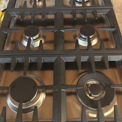 Portátil De Gas Stove Everithyn Work Great Like New Stainless Steel 6 Burners     36. Inches 