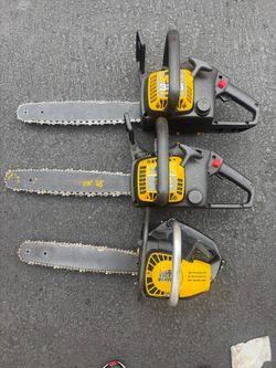 3 gas chainsaws for parts or repair!
