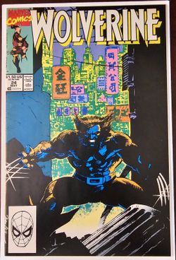 Wolverine #24 Marvel Comics 1990- Jim Lee's 1st Solo Wolverine Cover VF-NM🔥