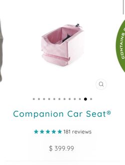 Perfect Christmas Gift! Pink Dog Car Seat From Animals Matter
