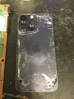 iPhone housing frame back glass cracked replacement 13 pro 14 pro 15 plus iPad unlock PlayStation HDMI MacBook