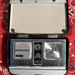 Vintage Endura Flip Top Radio Alarm Clock MCM Travel Made  In Japan Works Perfect