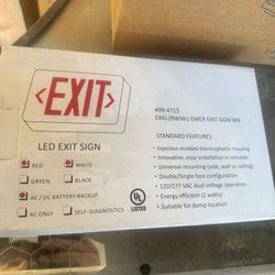 Led Exit Signs Brand New
