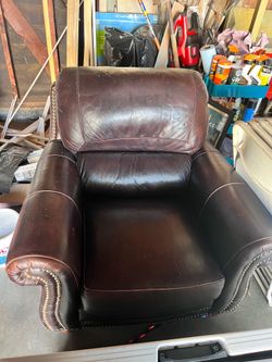 Free brown leather chair!!