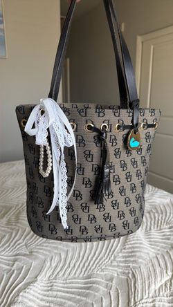 Dooney & Bourke Monogram Bucket Tote Bag