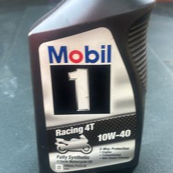 Mobile 1 10w 40 Motorcycle Oil 20 Bottles New 