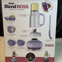 Ninja BlendBoss Tumbler Blender 1200W 26oz Auto IQ Portable Smoothie Maker New