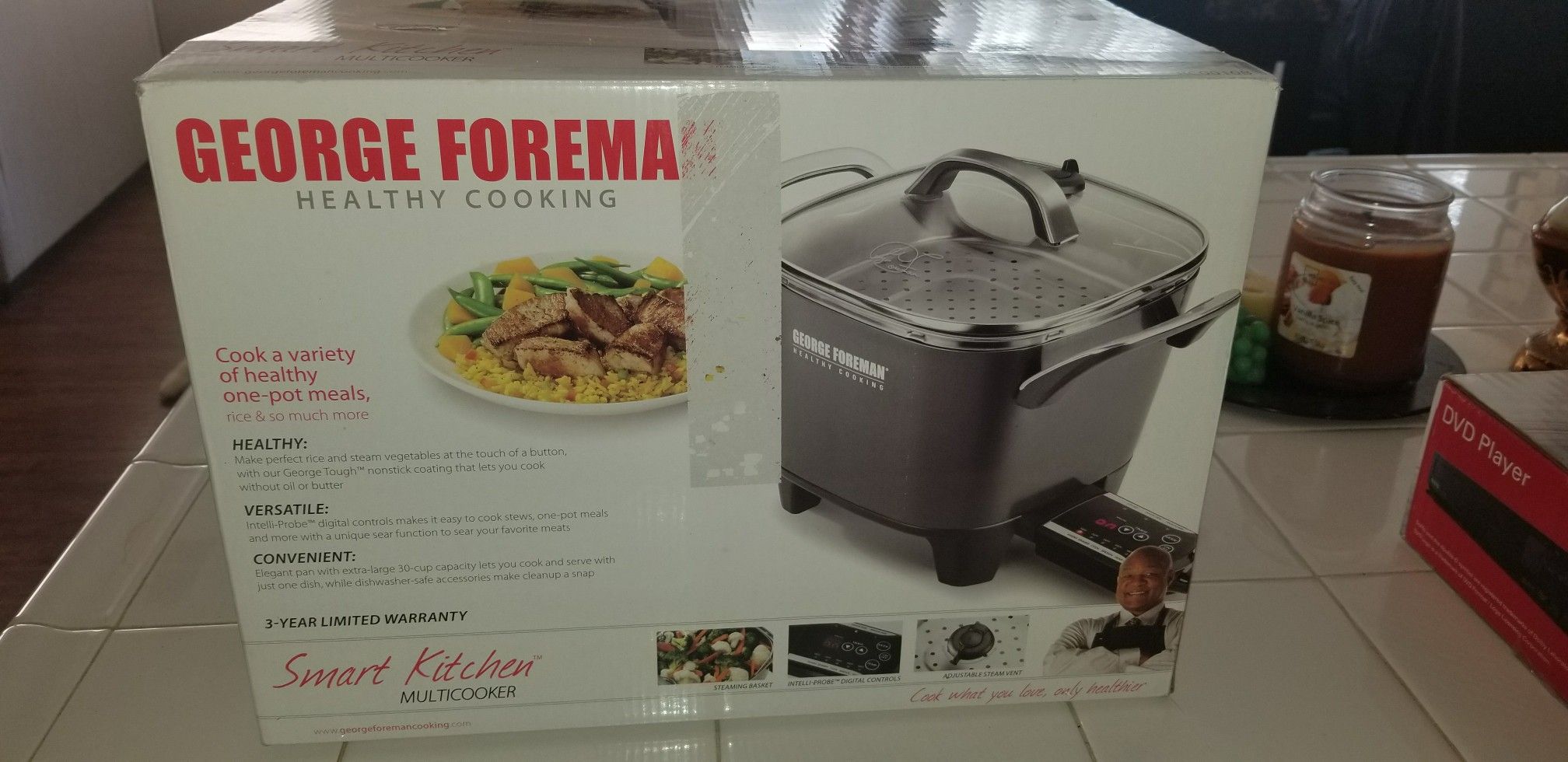 New George Foreman healthy cooking smart kitchen multicooker