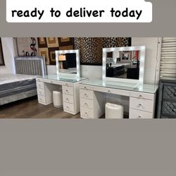 vanitys 💄💵❤️ nuevos con silla 100% madera 