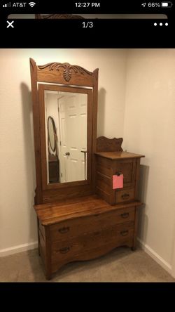 Antique dresser with mirror