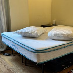 Full Size Mattress and Bed Frame Clean New 