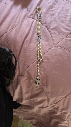  White Santa Murete Rosary 