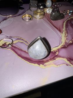 Moonstone Stainless Steel Ring
