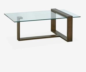 Modern Glass Coffee Table + Matching End Table Set