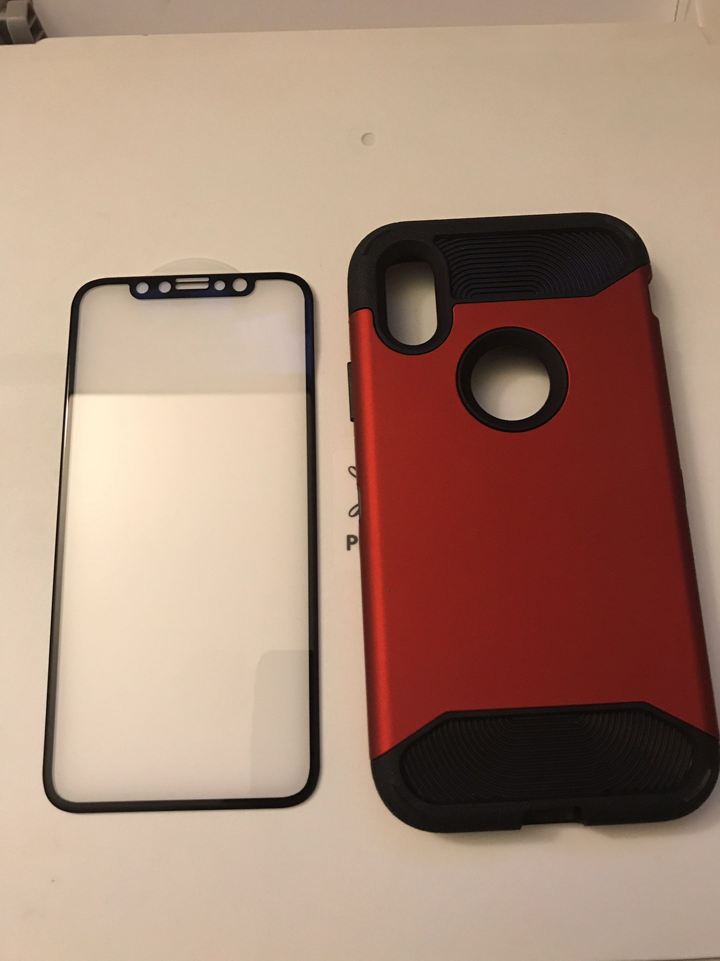 Iphone-X 3D screen protector and case