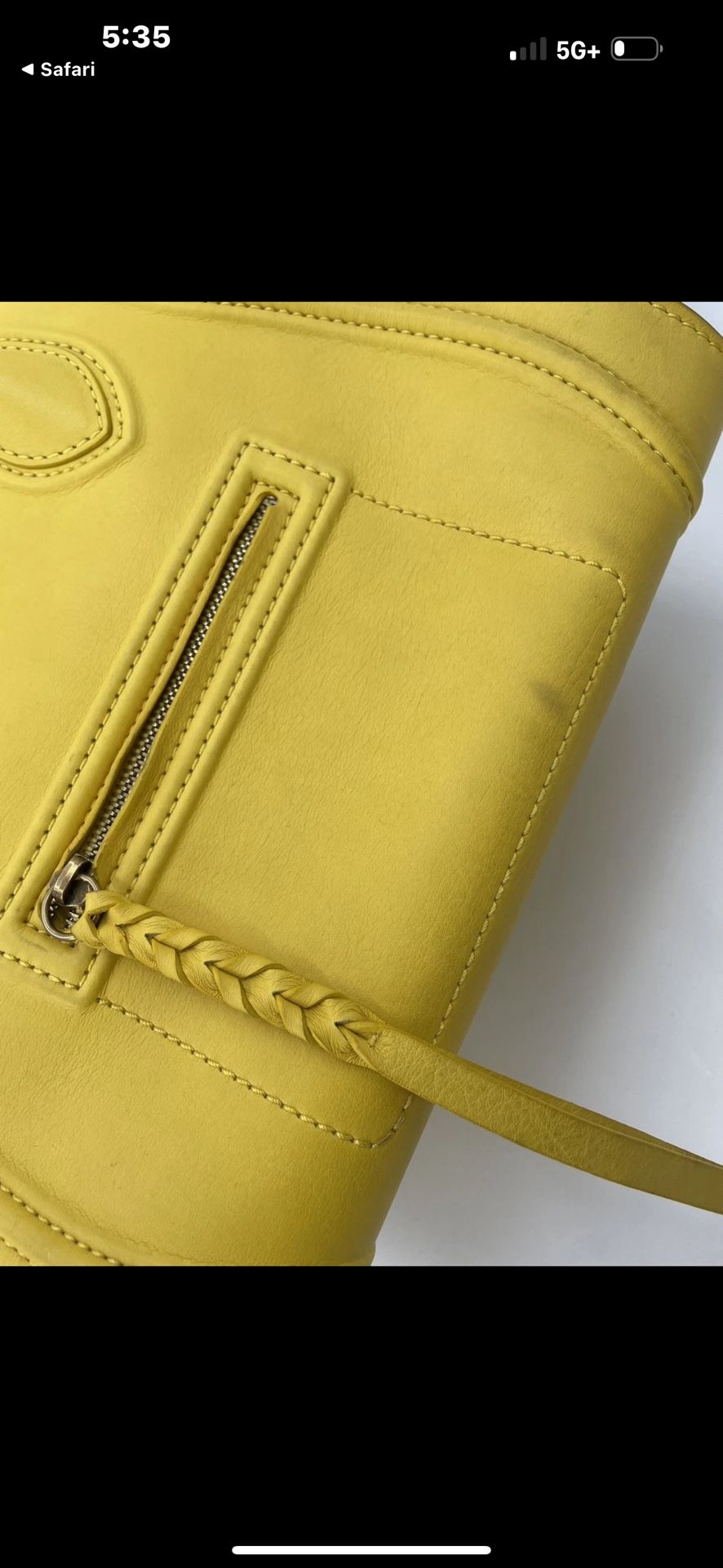 Celine Authentic Yellow Phantom Bag
