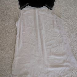 Sleeveless Top with Black Accents