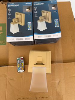 Westek Satin Gold Tulip LED Sconce Light – 2 Pack