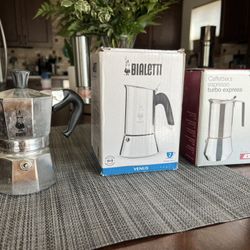 3 small Moka Pots Bialetti