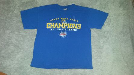 LARGE - RAMS - Super Bowl XXIV Shirt - Gildan 100% Cotton - WARNER Faulk BRUCE Holt