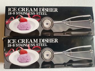 Stainless Steel Ice Cream Dishers – New in Box – Heavy Duty