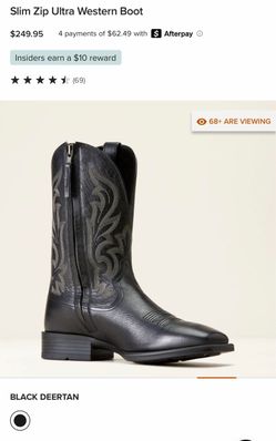 Ariat Mens zipper ultra western boot
