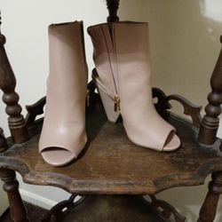 Open Back And Front Toe Badge Heels