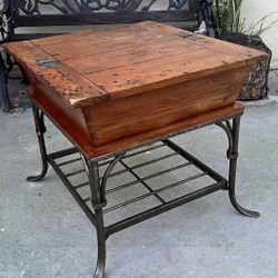 Wood And Steel Coffee table