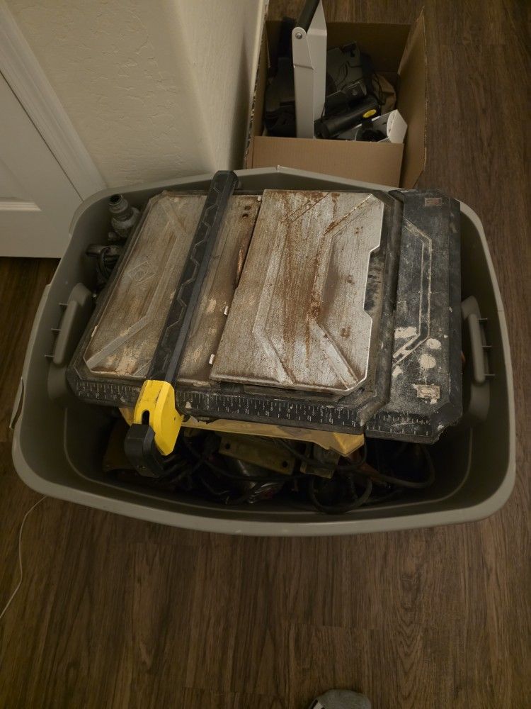 Bin of Power Tools