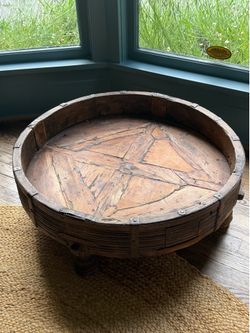 Antique Indian Chakki Table, Rajasthan, c. 1880–1920