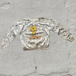 Vintage Tweety Bird Graphic Crewneck Sweatshirt