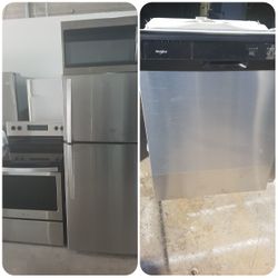 Combo refrigerator, Stove , microwave and dishwasher