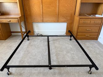 Queen bedroom set, headboard , frame, end table  and hutch