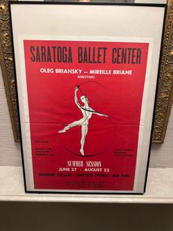Saratoga Ballet Center, red variant Poster
